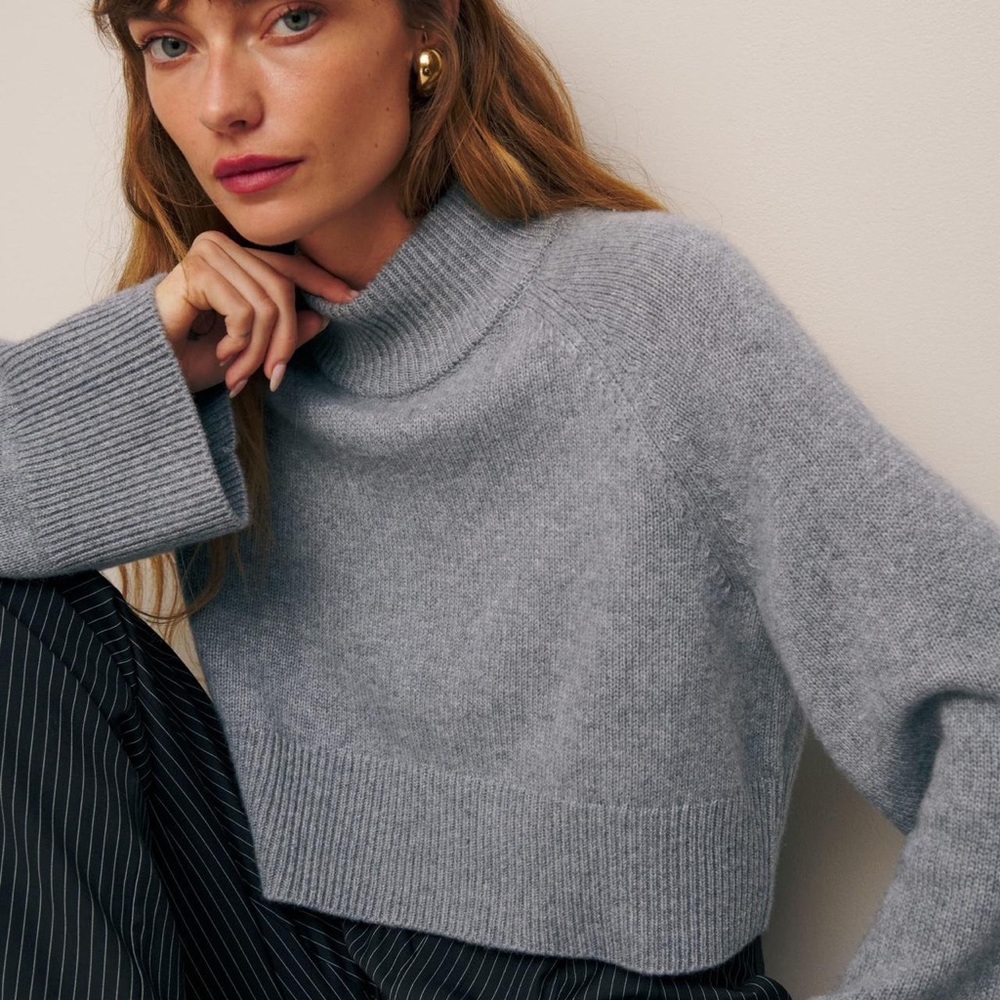 NWT Reformation Garret Cropped Turtleneck
